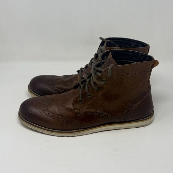 Crevo Boardwalk Chukka Boots Mens 13 Brown Leather Lace Up Hipster City Preppy main image 15